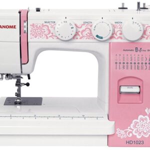 Швейная машина Janome HD1023 белый-розовый